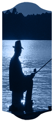 Gone Fishing (Dock) Blue